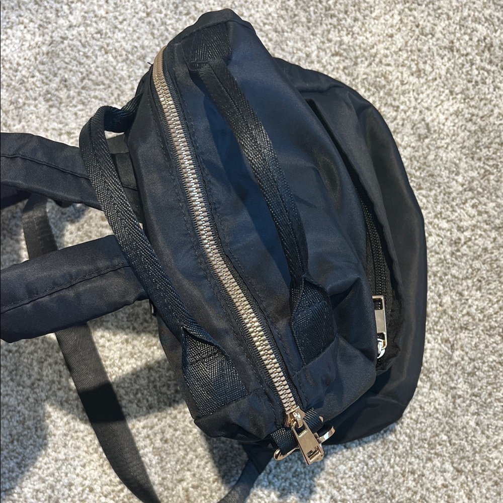 Stylish Black Mini Backpack for Women - Picture 2 of 5
